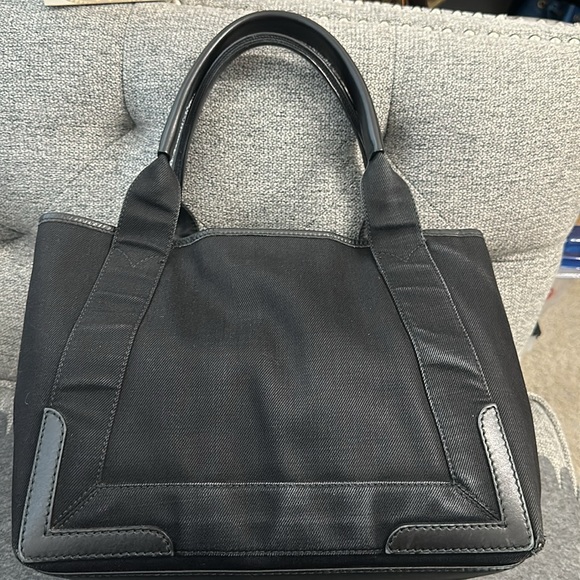 Balenciaga Cabas Black Denim/Leather Tote Bag with pouch - Picture 16 of 16